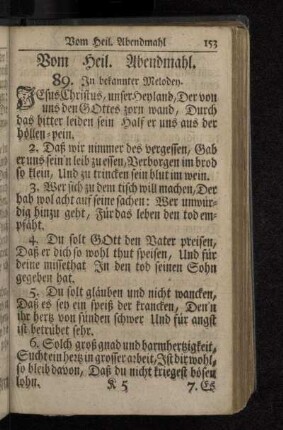Vom Heil. Abendmahl.