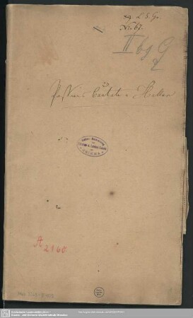 Erforsche mich erfahr mein Herz - Mus.3263-E-503 - Mus.3263-E-503a : V (4), Coro, orch