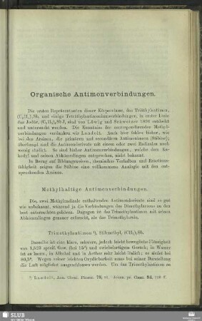 Organische Antimonverbindungen