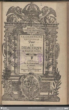 La Grammaire Universelle : Pour La Didactique de Ratichius