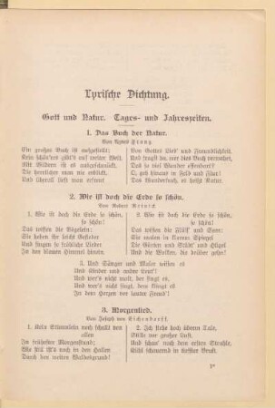 Lyrische Dichtung