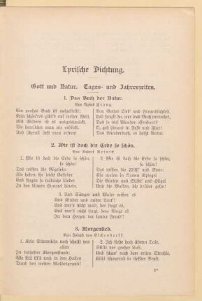 Lyrische Dichtung