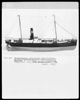 Fischdampfer "Sagitta", PG3, 1885, Museumsmodell