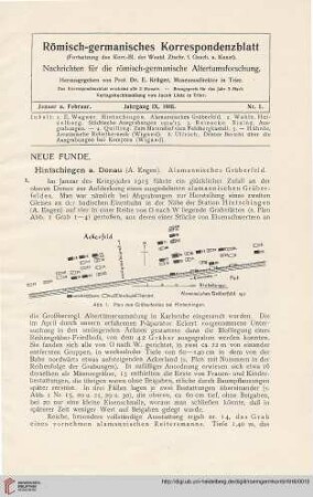 9: Hintschingen a. Donau (A. Engen), alamannisches Gräberfeld