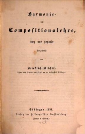 Harmonie- und Compositionslehre