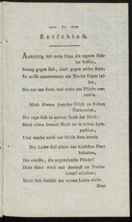Entschluss