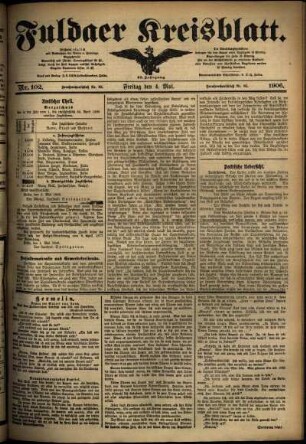 Ausgabe vom Freitag, den 04. Mai 1906.