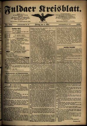 Ausgabe vom Freitag, den 04. Mai 1906.