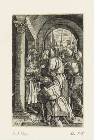 Christus vor Pilatus, Blatt 4 der Folge "Passion"