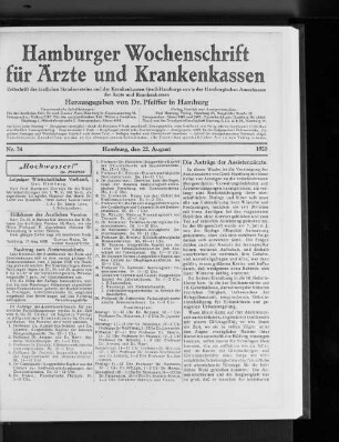 Hilfskasse des Ärztlichen Vereins.