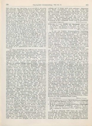 190-191 [Rezension] Mahling, Friedrich, Kurze homiletische Einführungen zu den altkirchlichen Evangelien