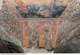 Freskenzyklus mit Christus und Heiligen, Die heiligen Lucia und Katharina