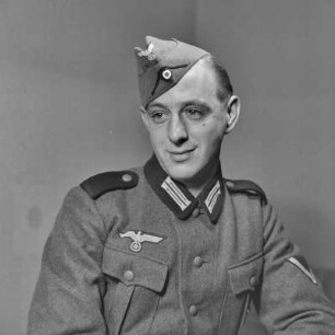 Porträt. Erich Rinkas Bruder Kurt Rinka als Soldat in Wehrmachtsuniform.