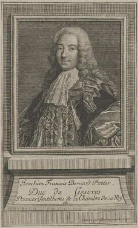 Bildnis des Joachim François Bernard Potier, Duc de Gesvres