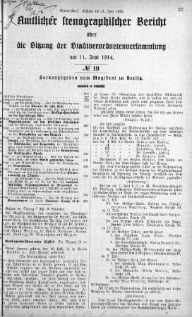 No. 19, 11.06.1914