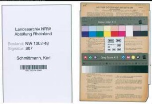 Entnazifizierung Karl Schmittmann , geb. 07.04.1915 (Lehrer)
