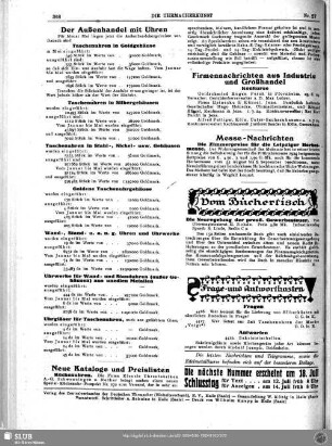 Der Außenhandel mit Uhren