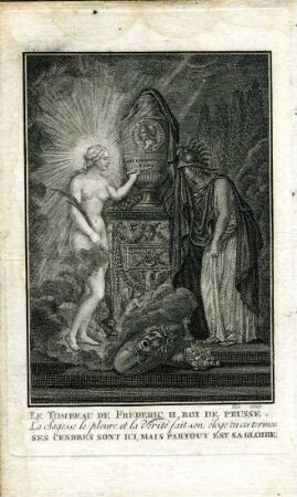 Grafik "Le Tombeau de Frederic II Roi de Prusse"