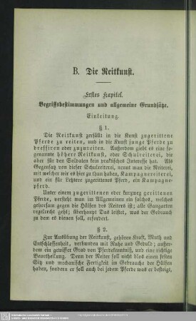 B. Reitkunst