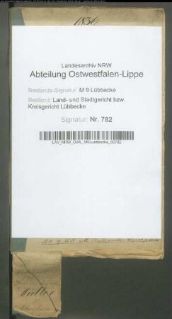 Erblasser: Müller, Friedrich August; Erblasser: Müller, Marie Caroline Friederike, geb. Bless: