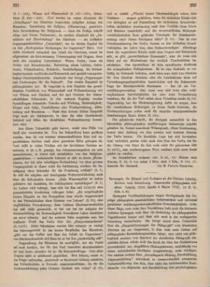 232-233 [Rezension] Spranger, Eduard, Kultur und Erziehung