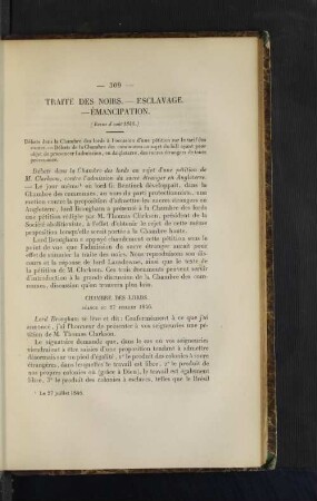 Traite des noirs.- Esclavage. - Emancipation.