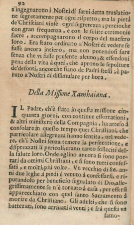 Della Missione Xamhaiana