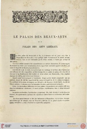 Palais des Beaux-Arts et des Arts libéraux