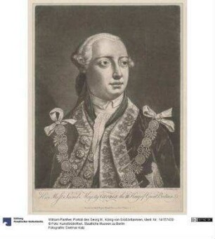 Porträt des Georg III., König von Großbritannien