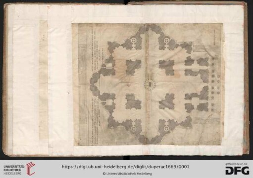 Ichnographia Templi Divi Petri Romae In Vaticano Ex Esemplari Michaelis Angeli Bonaroti Florentini