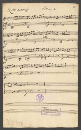 Violino 2 (nur Recit. accomp.; 2x)