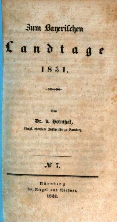 Zum Bayerischen Landtage 1831, 7