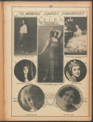 Las primeras figuras femeninas del Colón