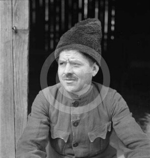 Landwirt mit Mütze in Polen