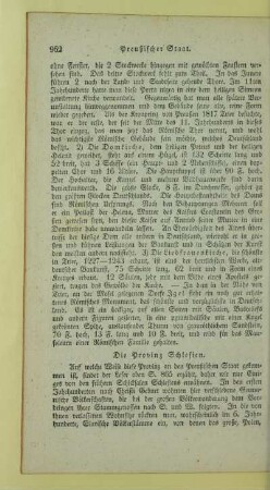 Die Provinz Schlesien