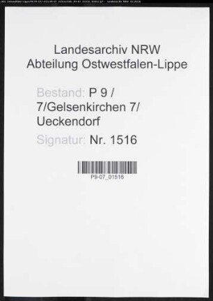 Sterberegister Standesamt Gelsenkirchen 7 Ueckendorf