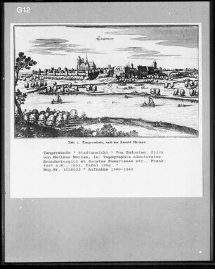 Tangermünde, Stadtansicht von Südosten