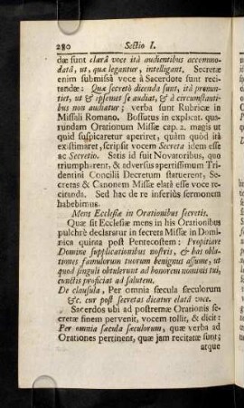 280-288, Mens Ecclesiae in Orationibus secretis. Quae sit ...