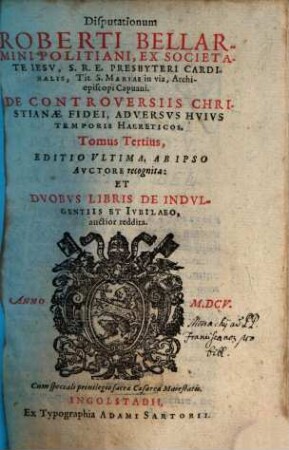 Tertii Tomi Prima Controversia Generalis, De Sacramentis In Genere : Duobus Libris Explicata