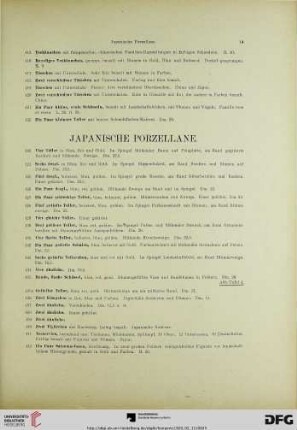 Japanische Porzellane (Nr. 423-450)