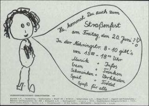 He, kommst Du auch zum Straßenfest
