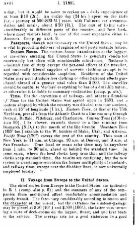 Voyage from Europe to the United States