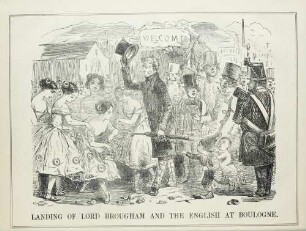 Landing of Lord Brougham and the English at Boulogne