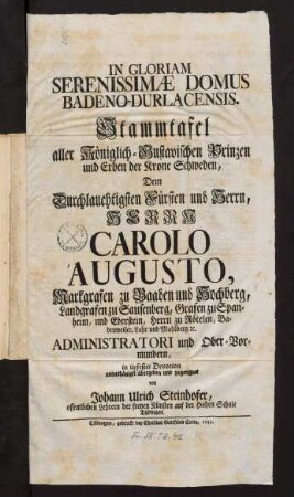 Stammtafel