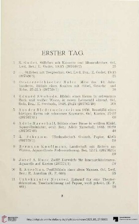 Erster Tag (Nr. 1-205)