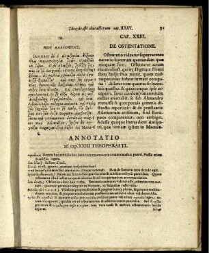 Annotatio ad Cap. XXIII Theophrasti.