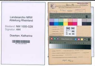 Entnazifizierung Katharina Doerken , geb. 05.05.1897 (Postsekretaerin)