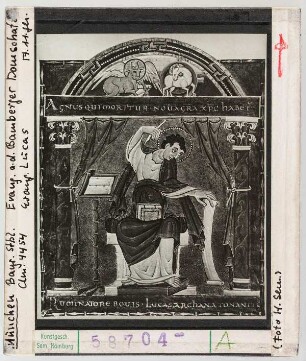 München, Staatsbibliothek: Clm 4454, Bamberger Evangeliar, Evangelist Lukas
