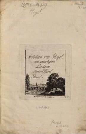 Melodien von Pleyel mit unterlegten Liedern, 1