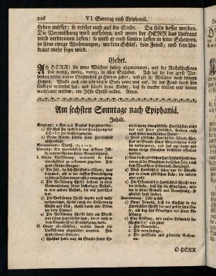 226-230, Inhalt; Eingang; Evangelium